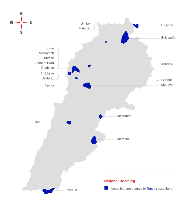 national roaming areas where touch subscribers can benefit from alfa’s network